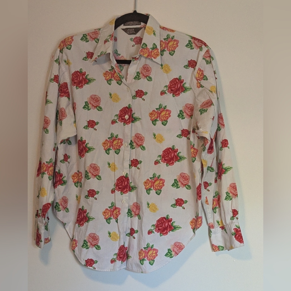 Floral Print Button Down Shirt